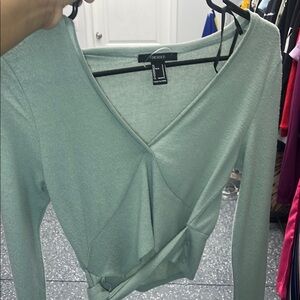 Forever 21 Women's Mint Wrap Top